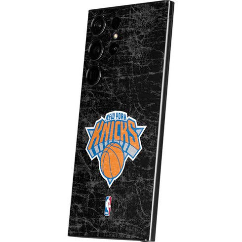 NBA New York Knicks Black Secondary Logo Galaxy S25 Ultra Skin